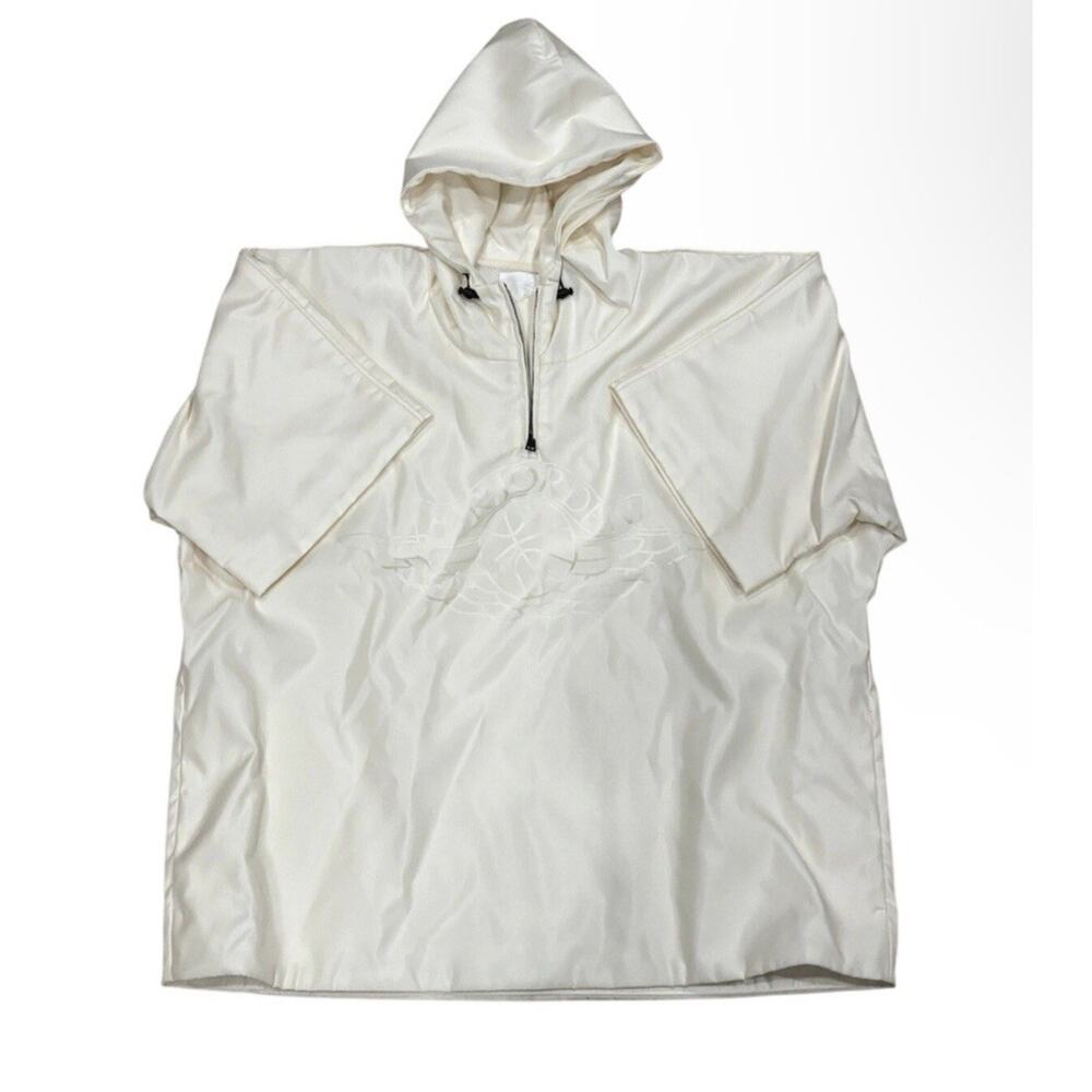 $690 Jordan Wings Collection Cream Anorak Jacket, Made In Italy, Mens 2XLarge